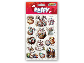 PENMATE KOLORI NAKLEJKI PUFFY PUFE-1004 EASTER CHICKS