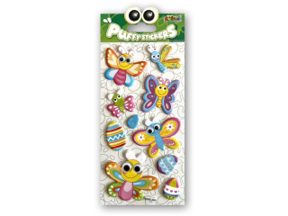 PENMATE KOLORI NAKLEJKI PUFFY SWPE-2004 EASTER BUTTERFLIES EYES