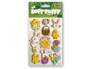 PENMATE KOLORI NAKLEJKI PUFFY SWPE-3201 HAPPY EASTER I