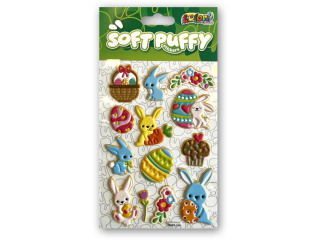 PENMATE KOLORI NAKLEJKI PUFFY SWPE-3202 HAPPY EASTER BASKET