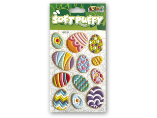 PENMATE KOLORI NAKLEJKI PUFFY SWPE-3205 HAPPY EASTER EGGS