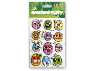 PENMATE KOLORI NAKLEJKI PUFFY SWPE-1803 EMOTION EASTER EGGS