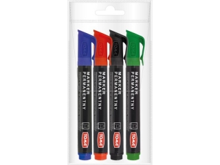 Marker permanentny TOMA, końcówka okrągła 1,5mm, 9 kolorów - mix 4 Etui 4szt TO-202 mix 4 Etui 4szt