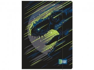 Teczka z gumk A4 300 g/m2 DINOSAUR [opakowanie=10szt]