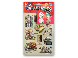 PENMATE KOLORI NAKLEJKI HOLOGRAPHIC LGS-4008 BOOKS
