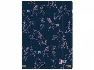 Teczka z gumk A4 ST.MAJEWSKI 300 g/m2 - Dream Unicorn Jednoroec