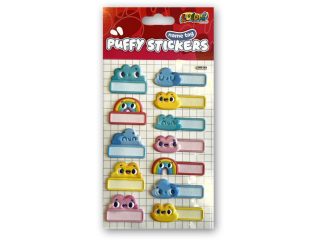 PENMATE KOLORI NAKLEJKI PUFFY NAME TAG SWP-904 CLOUDS