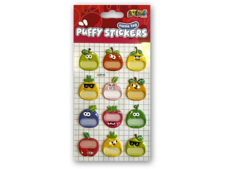 PENMATE KOLORI NAKLEJKI PUFFY NAME TAG SWP-906 FRUITS