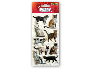 PENMATE KOLORI NAKLEJKI PUFFY PUF-5702 CATS