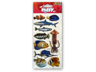 PENMATE KOLORI NAKLEJKI PUFFY PUF-5708 OCEAN FISH