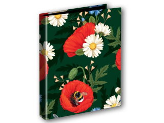 PENMATE SEGREGATOR A4/2 T 0127 KWIATY POLSKIE MAKI W ZIELENI FOLIA MAT NIERYSUJĄCA