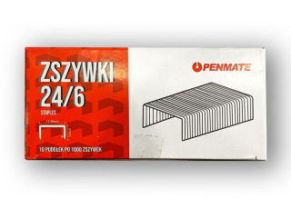 PENMATE ZSZYWKI STALOWE 24/6 10 PUDEŁEK PO 1000 ZSZYWEK