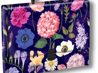 Teczka z rączką A4 PENMATE wzory - T 0124 Kwiaty polskie - Hortensja, folia mat nierysująca