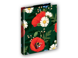 PENMATE SEGREGATOR A5/2 T 0127 KWIATY POLSKIE MAKI W ZIELENI  FOLIA MAT NIERYSUJ�CA