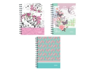 Brulion na spirali A5 100k. HERLITZ Ladylike, kratka