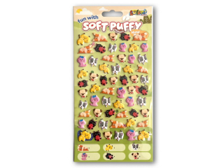 PENMATE KOLORI NAKLEJKI SOFT PUFFY SWP-4007 KITTENS