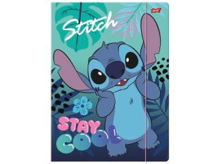 Teczka z gumk A4 300 g/m2 STITCH [opakowanie=10szt]