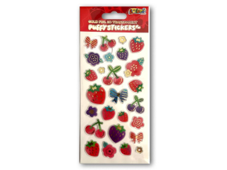 PENMATE KOLORI NAKLEJKI GOLD FOIL 3D TRANSPARENT PUS-1203 FRUITS