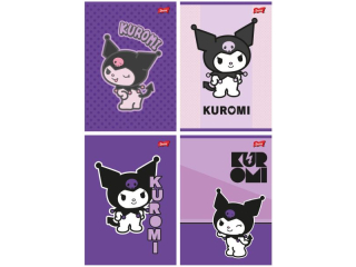 Zeszyt A5 32 kartki krata ok�adka laminowana UV 70 g/m2 KUROMI [opakowanie=15szt]