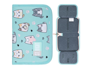 Piórnik dwuklapkowy bez wyposażenia PC3 CHARMING CATS