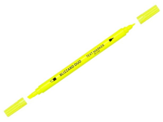 Zakre�lacz TOMA Blizzard Duo, ko�c�wka 4mm + ko�c�wka 1mm, 4 kolory tuszu - ��ty [opakowanie=10szt]TO-338 ��ty