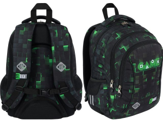 Plecak 3 komorowy 17" BP77 GREEN GAME
