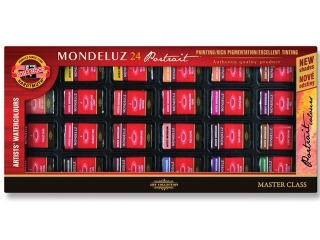 KIN FARBY AKWARELOWE MONDELUZ 1636S/2 8G  24 KOLOROWE - PORTRET