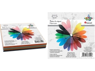Papier do origami kwadratowy 15x15cm 14 kolor�w 100szt.