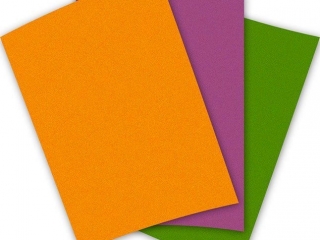 Tkanina samoprzylepna A4 20x28, 5cm mix kolor�w 3 szt. jasnofioletowy, pomara�czowy, zielony