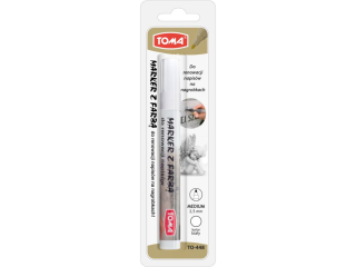 Marker TOMA do renowacji nagrobk�w bia�y, blister 1szt.