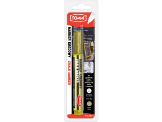 Marker kredowy TOMA 4, 45mm złoty, blister 1szt.