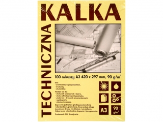 Kalka kreślarska KOH-I-NOOR Diamant A3 20ark. 90g
