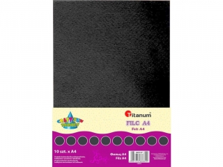 Filc A4 2mm 200g 10szt. czarny