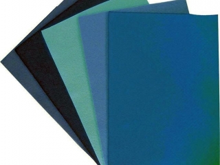 Filc A4 2mm 200g 10szt. 2x granatowy, niebieski, mi�towy, b��kitny, jasnoniebieski