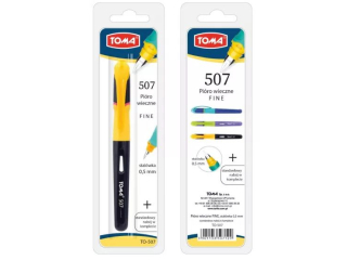 Pióro wieczne TOMA Rubber Grip różne kolory, blister