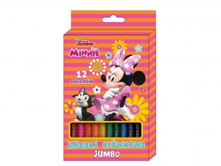 Kredki ołówkowe BENIAMIN jumbo 12kol. Minnie & Mickey