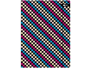 Teczka kartonowa z gumk, SKATE, szachow.mix, 24x31cm, Happy Color