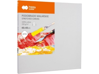 Podobrazie malarskie baweniane 40X40cm, ptno 330gsm, Happy color