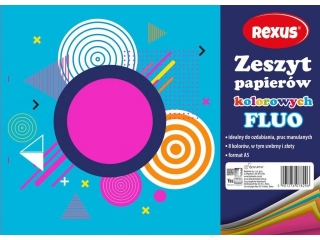 Wycinanka kredowa REXUS Fluo A4 8k.