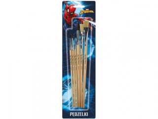Pędzelki z naturalnego włosia BENIAMIN Spider-Man 5szt.