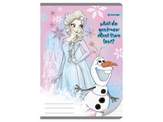 Zeszyt A5 16k. BENIAMIN Frozen, kolorowe trzy linie