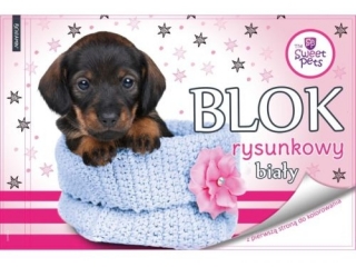 Blok rysunkowy A4 20k. BENIAMIN The Sweet Pets - Pies, z pie