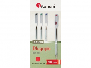 Dugopis Aa998 Titanum Czerw [opakowanie=50szt]