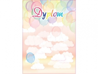 Dyplomy BENIAMIN dziecięce A4 20szt. - Balony