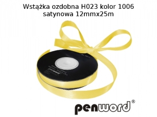 WST��KA OZDOBNA H023 KOL. 1006 SATYNOWA 12mmx25m [opakowanie=5szt]