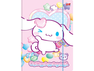 Teczka z gumk� A4 300 g/m2 CINNAMOROLL [opakowanie=10szt]