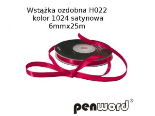 WST��KA OZDOBNA H022 KOL. 1024 SATYNOWA 6mmx25m [opakowanie=5szt]