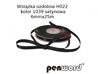 WST��KA OZDOBNA H022 KOL. 1039 SATYNOWA 6mmx25m [opakowanie=5szt]