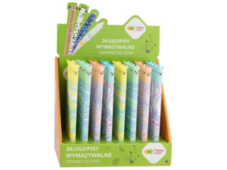 Display - Długopis wymazywalny Pastel Twist (Uszaki), 0.5mm, niebieski, 40 szt, Happy Color