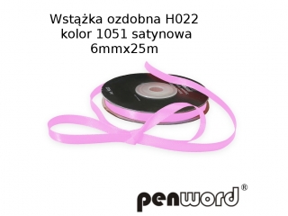 WST��KA OZDOBNA H022 KOL. 1051 SATYNOWA 6mmx25m [opakowanie=5szt]